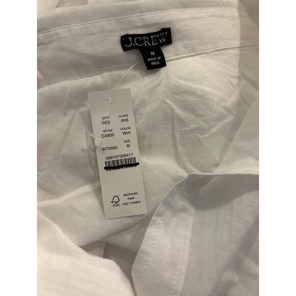 J. Crew Cinched shirtdress in sheer cotton voile Medium - Picture 6 of 6